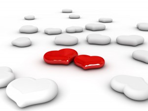Love (Two red hearts)